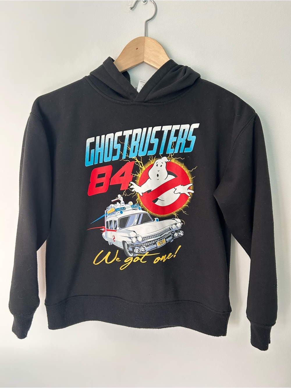 Ghostbusters 84 Black Graphic Hoodie Sweater